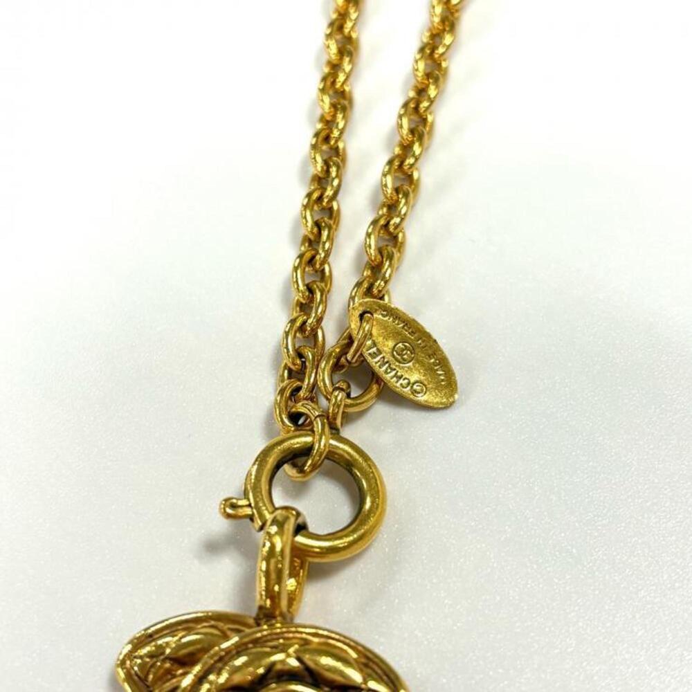 CHANEL Vintage Gold Logo Necklace - Picture 5 of 7